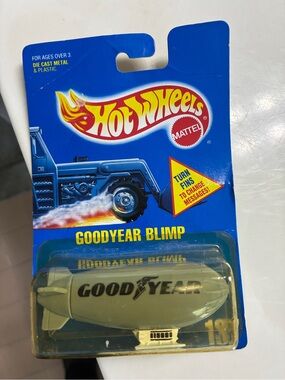 Vintage 1991 Hot Wheels "Goodyear Blimp" (Collector #194) package